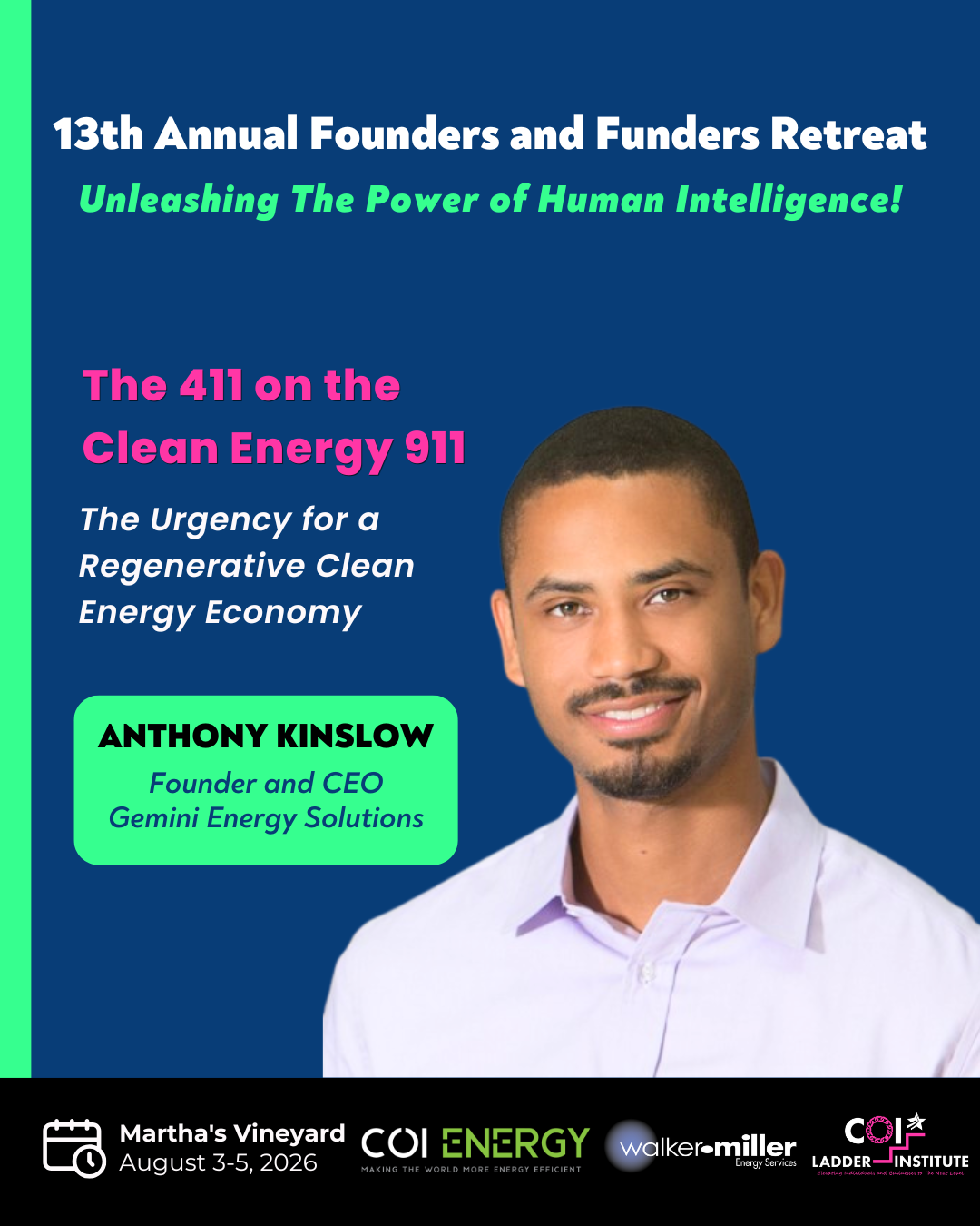 Anthony Kinslow — Founder and CEO at Gemini Energy Solutions